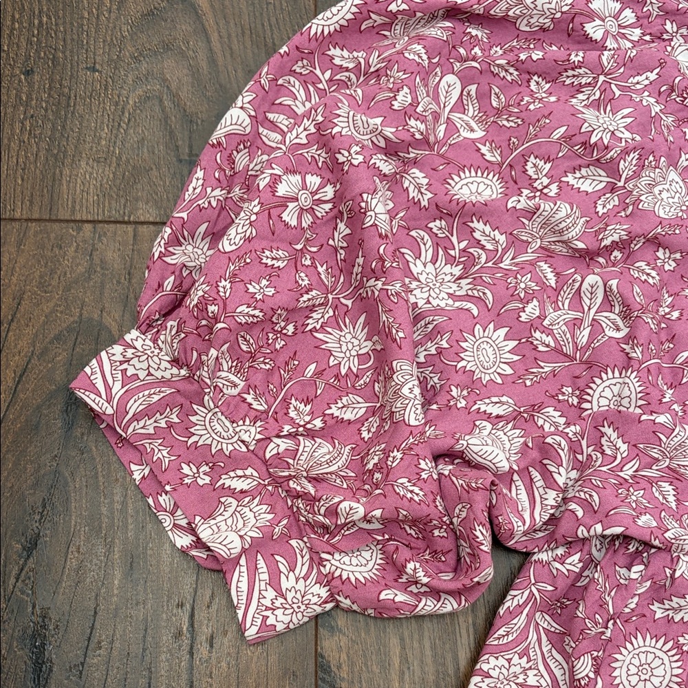 NWOT Elegant Floral Long Sleeve Dress in Pink - Picture 10 of 12